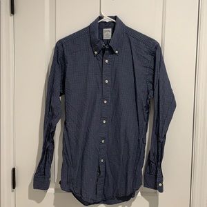 Brooks brothers small LS navy 346 slim